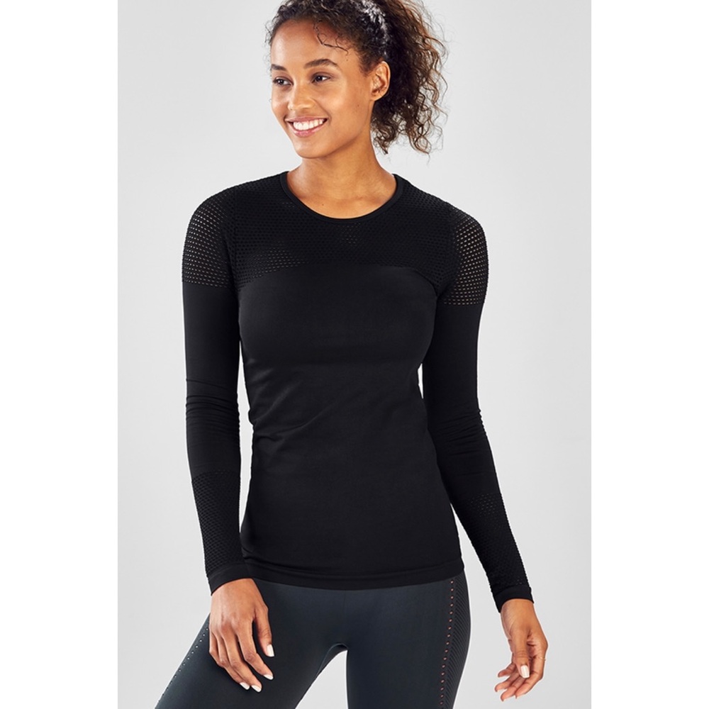 Fabletics Musetta Seamless Long-Sleeve Top Sz Medium